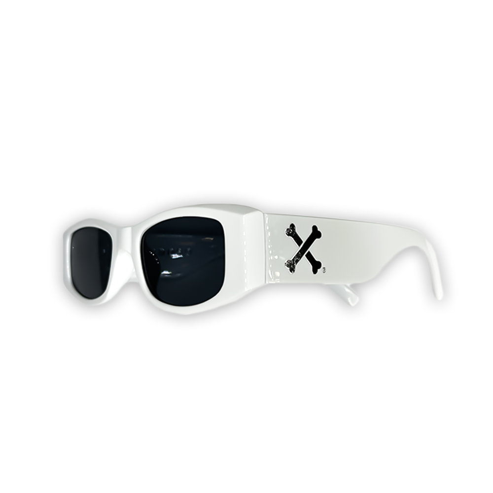 CROSS BONE SUNGLASSES (WHITE)