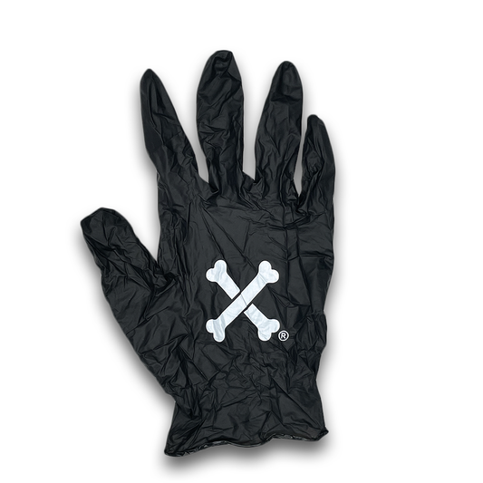 CROSS BONE NITRILE GLOVES (10 PACK)