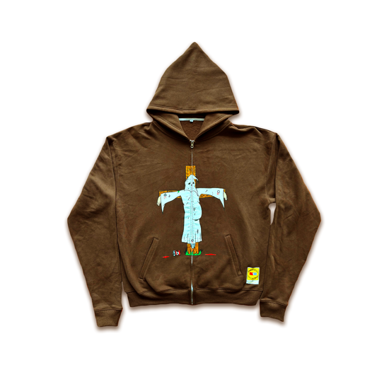 (COMING SOON) KLUXIFIX CONE-HEAD HOODIE (BROWN)